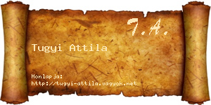 Tugyi Attila névjegykártya